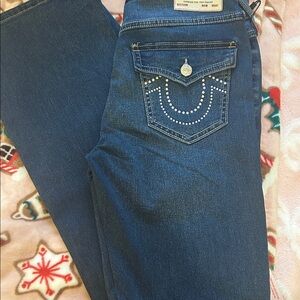 True Religion Dark Blue Boot Cut Jeans